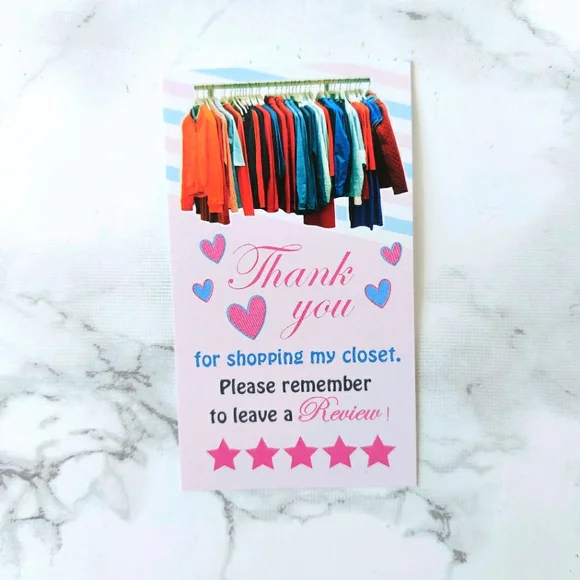 200 Thank You Cards insert business card - Picture 13 of 16